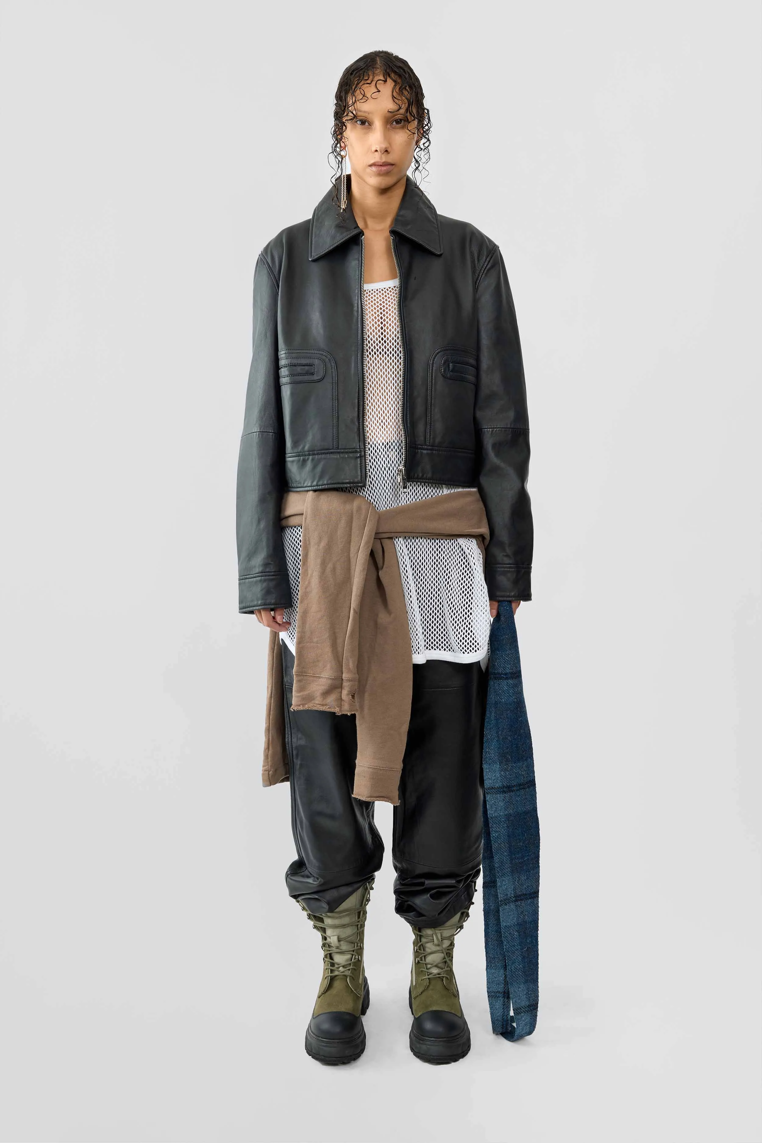 Gable Black Leather Jacket sold by Deadwood Studios product image thumbnail 5