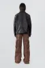 Bruno Black Leather Patch Jacket sold by Deadwood Studios