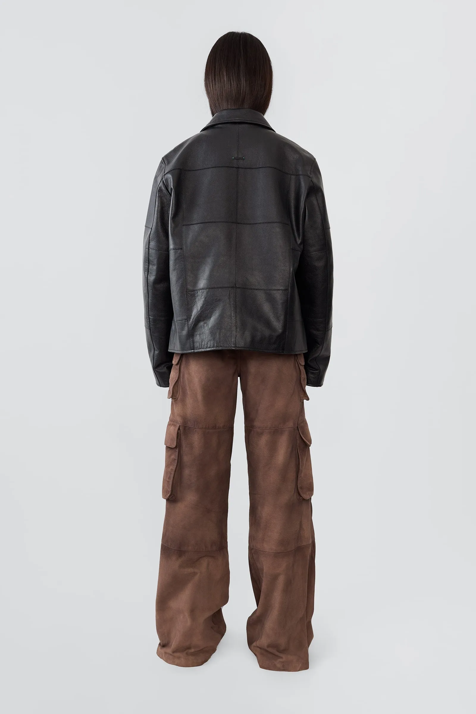 Bruno Black Leather Patch Jacket sold by Deadwood Studios product image thumbnail 3