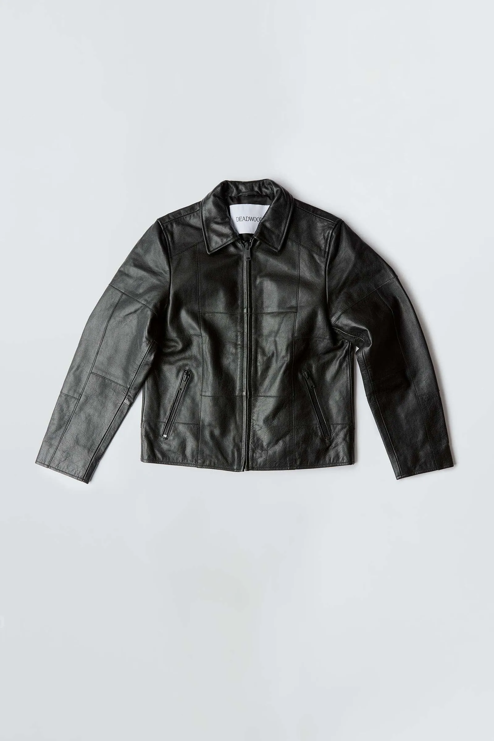 Bruno Black Leather Patch Jacket sold by Deadwood Studios product image thumbnail 4