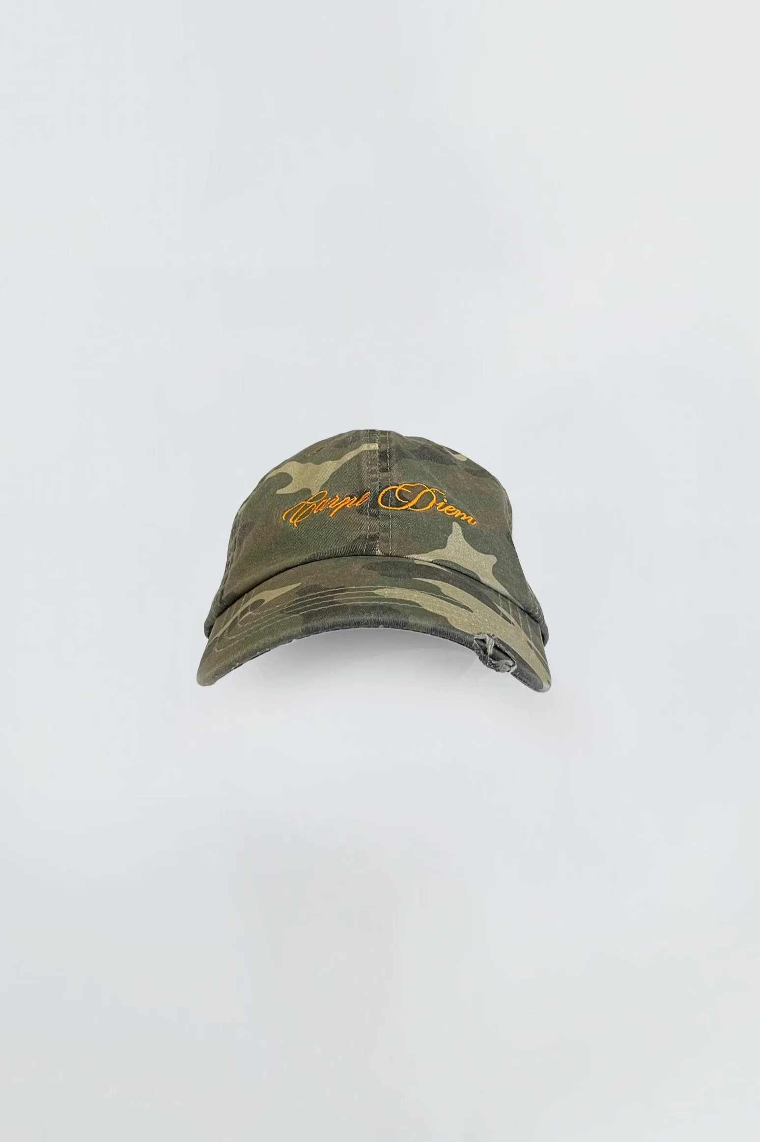 Carpe Diem Camo Dad Cap sold by Deadwood Studios