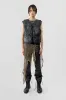 Float Black Padded Leather Vest sold by Deadwood Studios