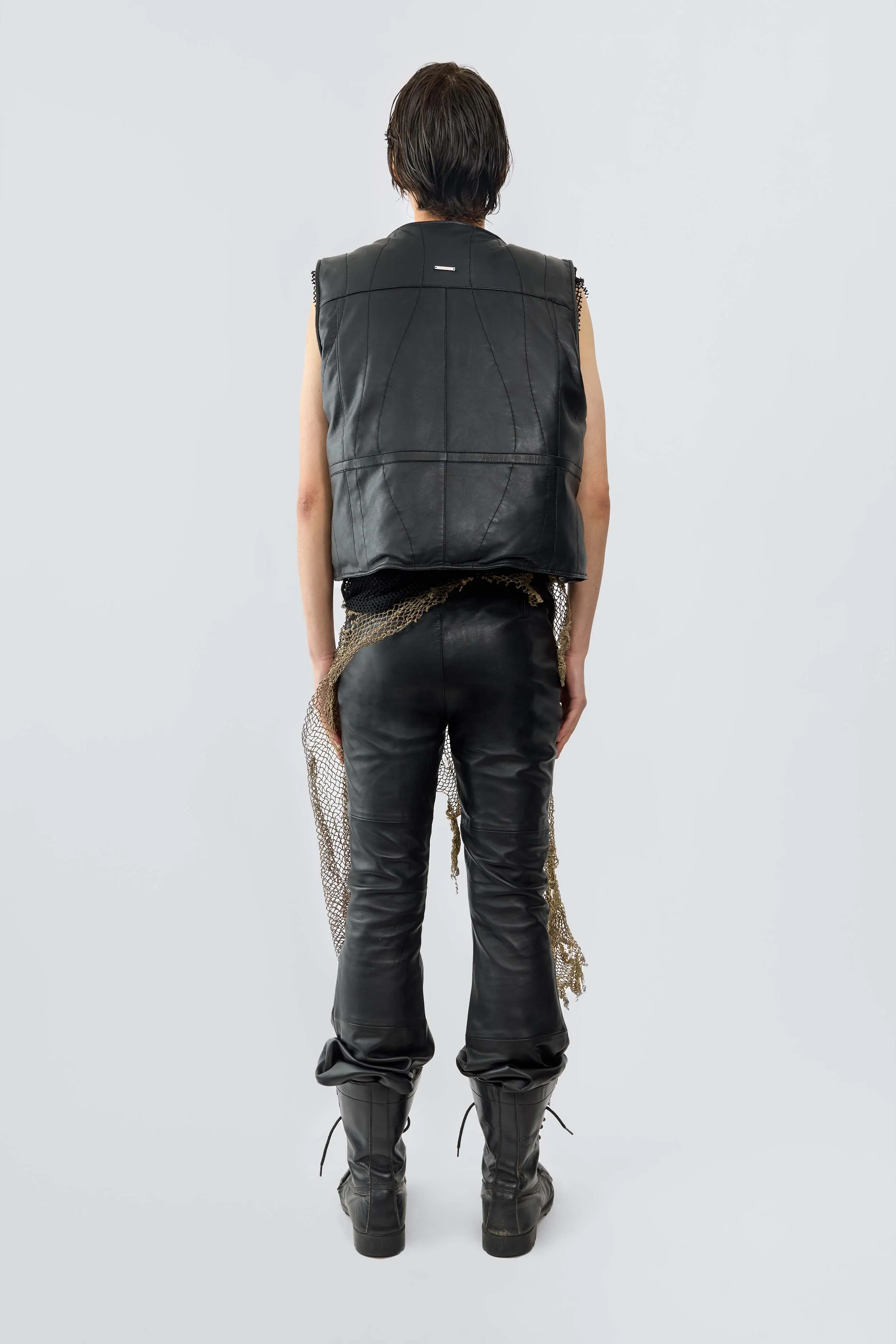 Float Black Padded Leather Vest sold by Deadwood Studios product image thumbnail 4