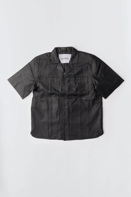 Bahama Black Leather Shirt sold by Deadwood Studios