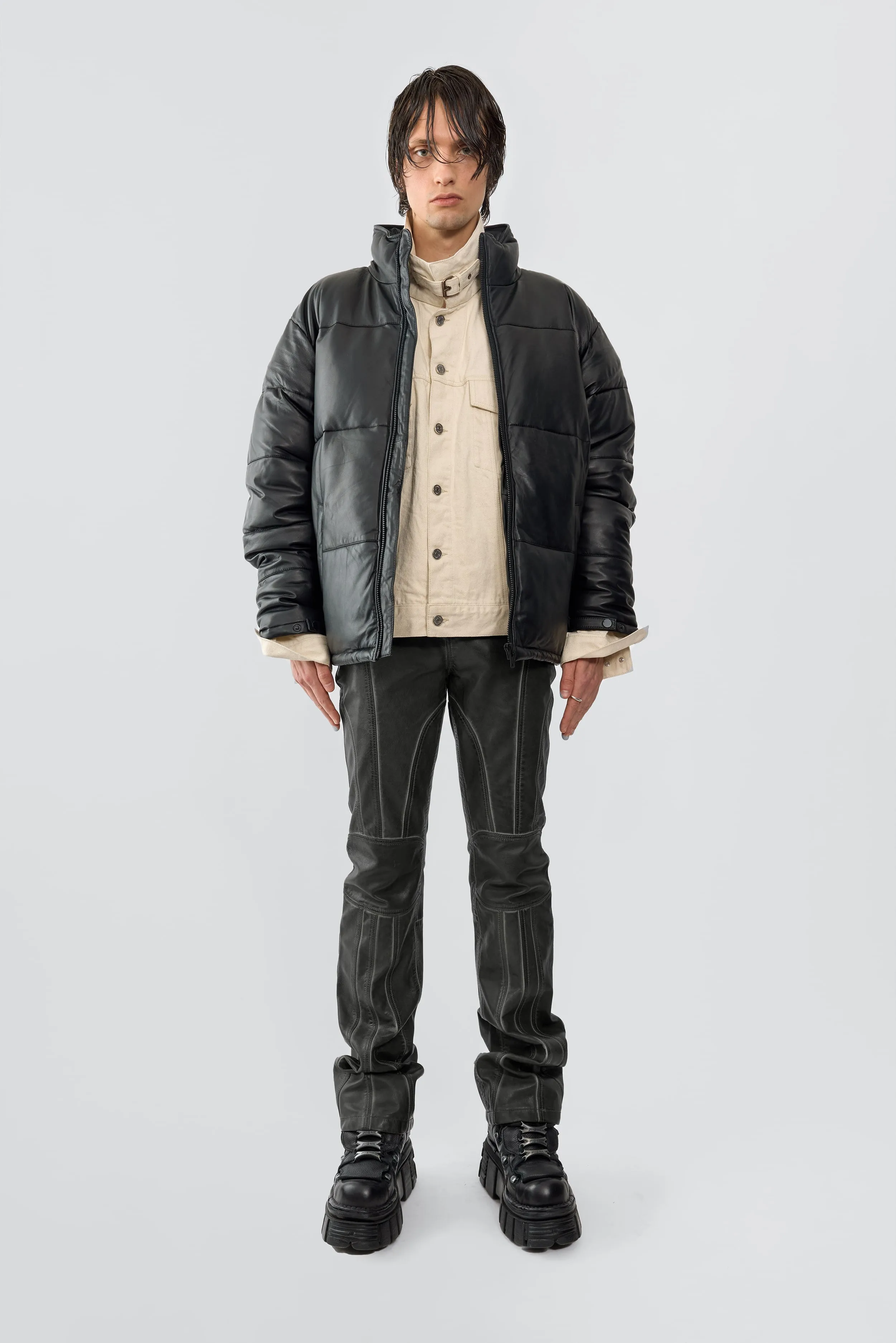 Denver Leather Puffer sold by Deadwood Studios product image thumbnail 4