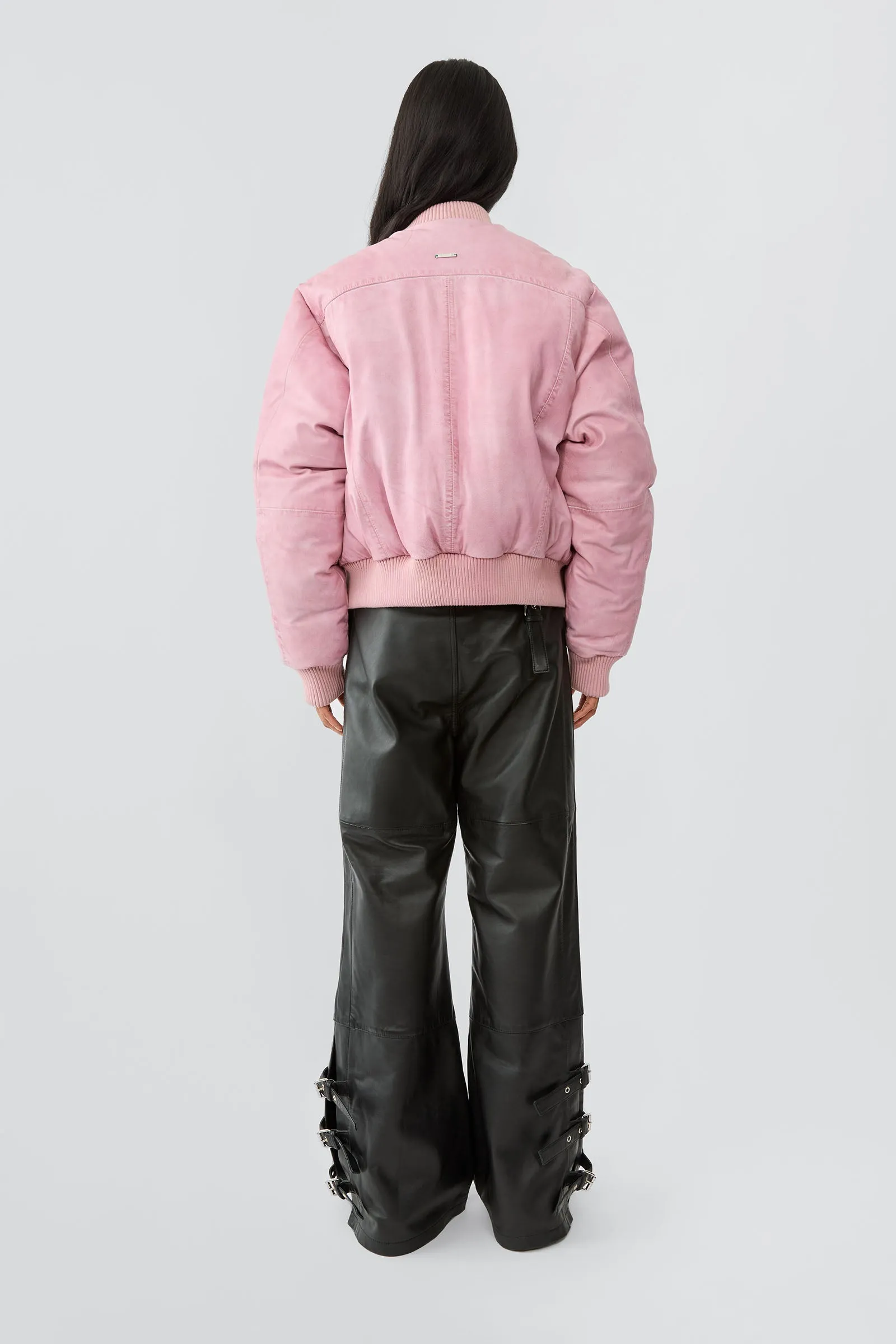 Bofinger Pink Padded Leather Jacket sold by Deadwood Studios product image thumbnail 4