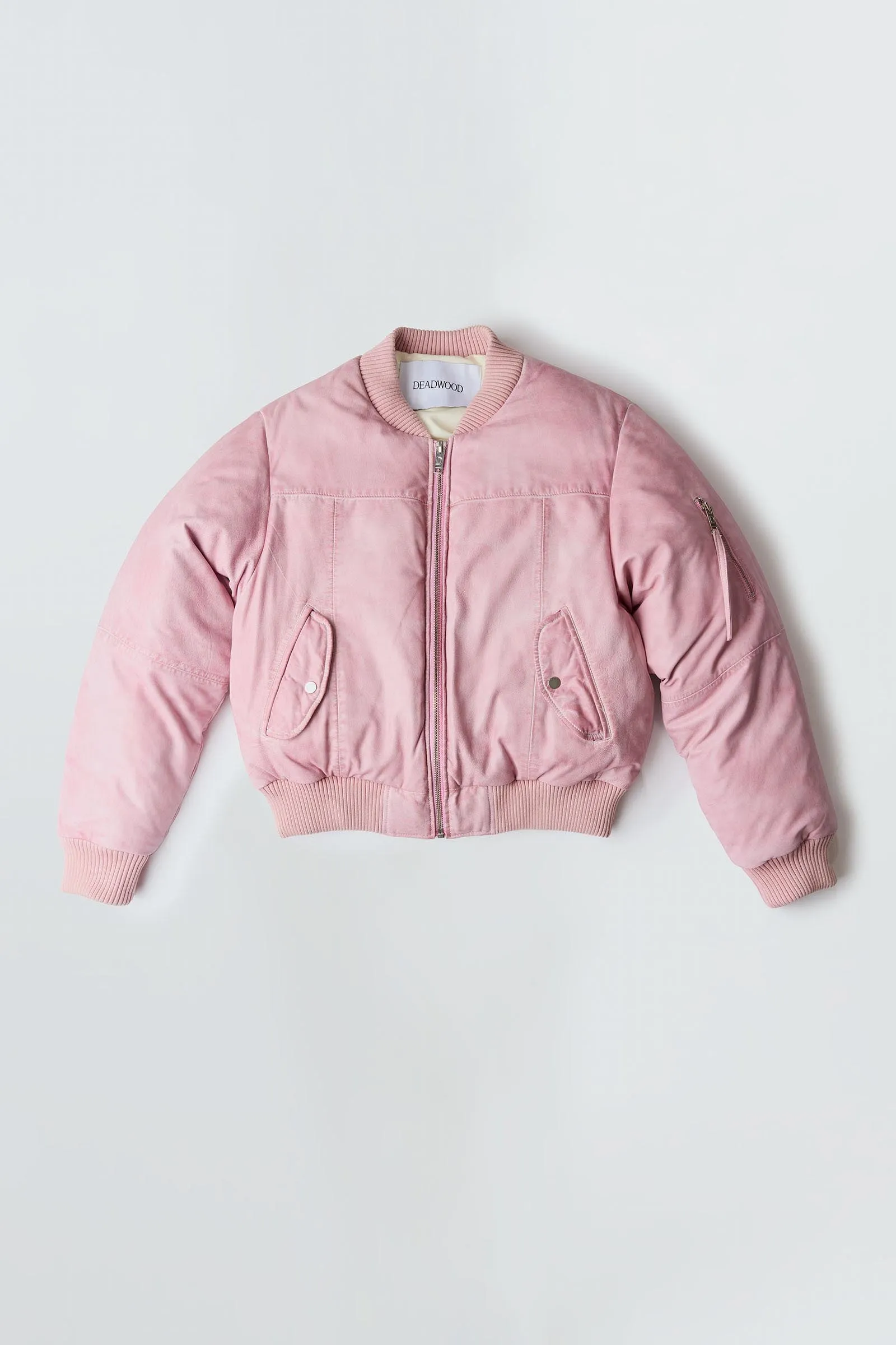 Bofinger Pink Padded Leather Jacket sold by Deadwood Studios