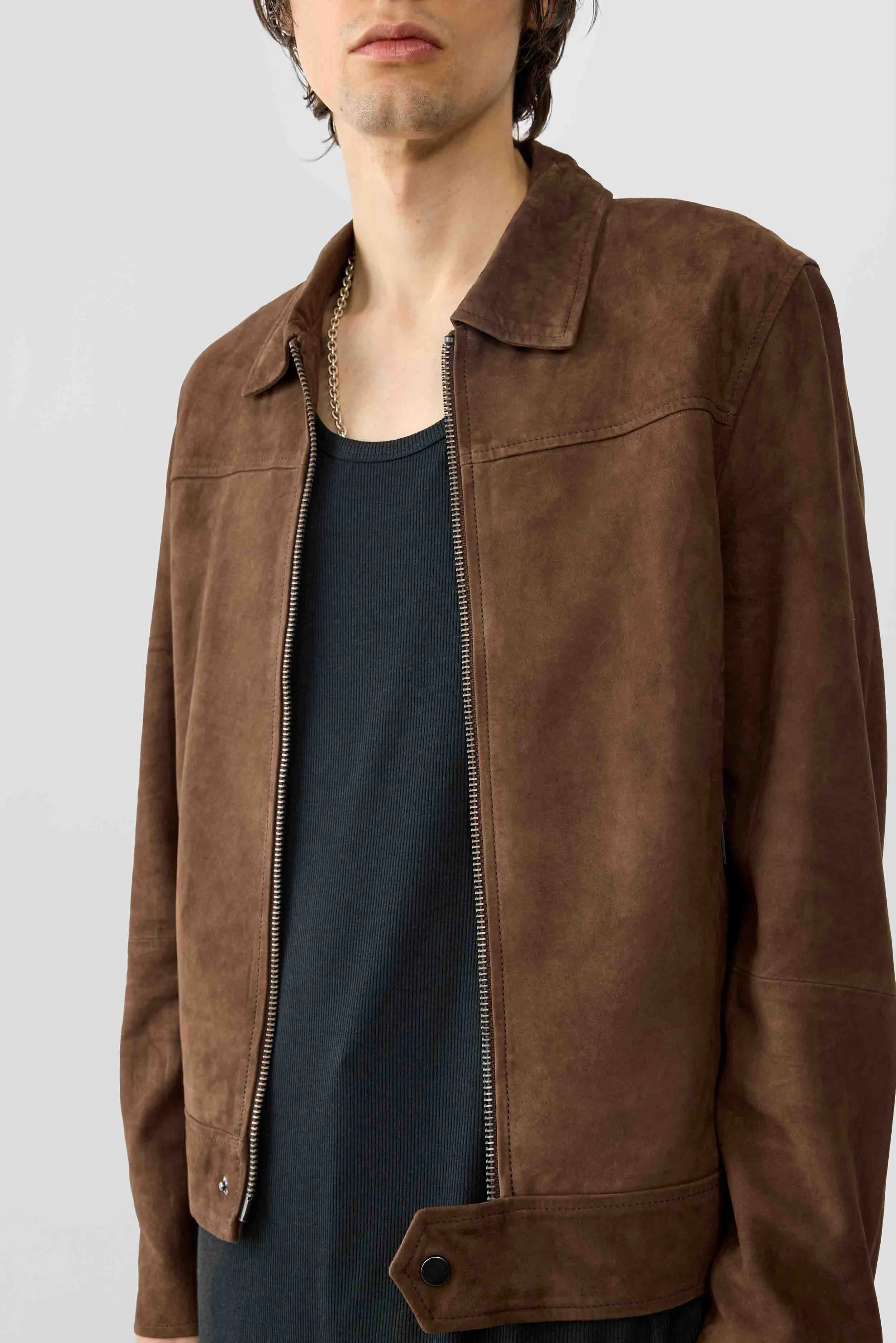 Sharpe Brown Suede Jacket sold by Deadwood Studios product image thumbnail 2