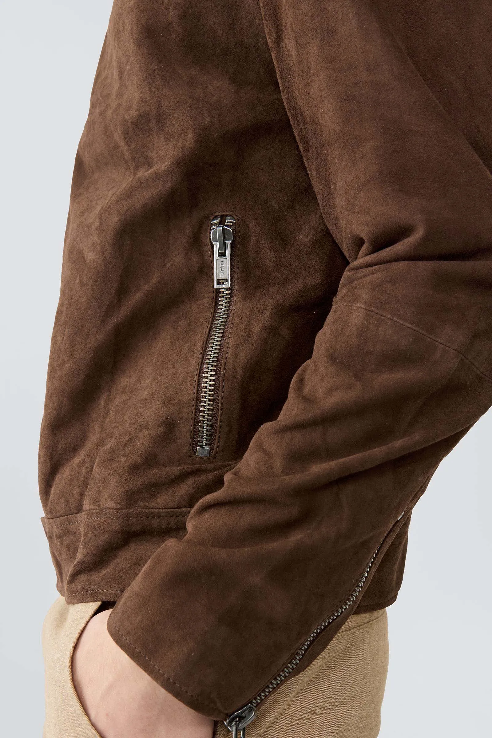 Sharpe Brown Suede Jacket sold by Deadwood Studios product image thumbnail 4