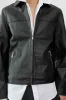 Bruno Black Leather Jacket sold by Deadwood Studios