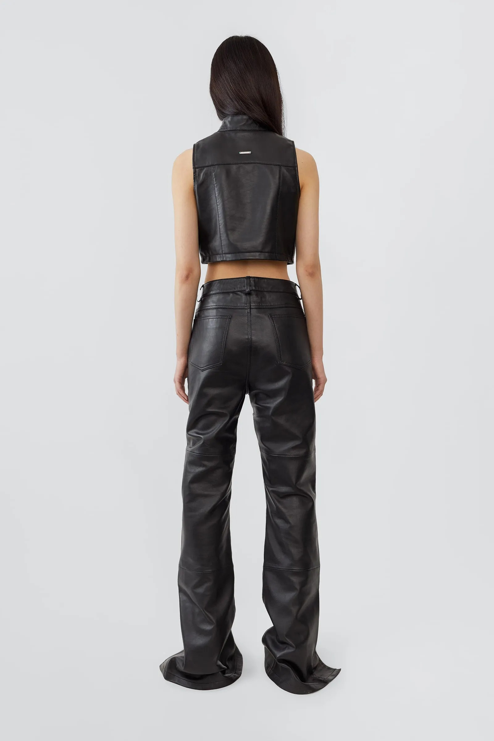 Prance Black Leather Pants sold by Deadwood Studios product image thumbnail 2