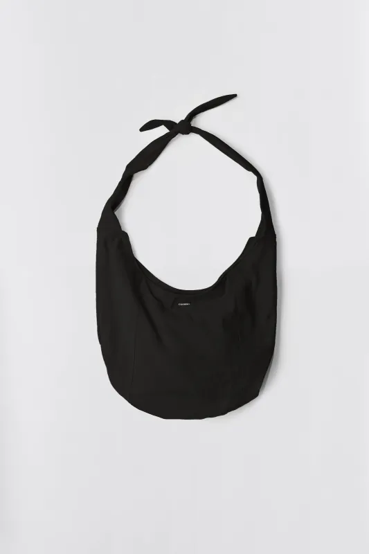 Boel Black Suede Sling Bag made by Deadwood Studios