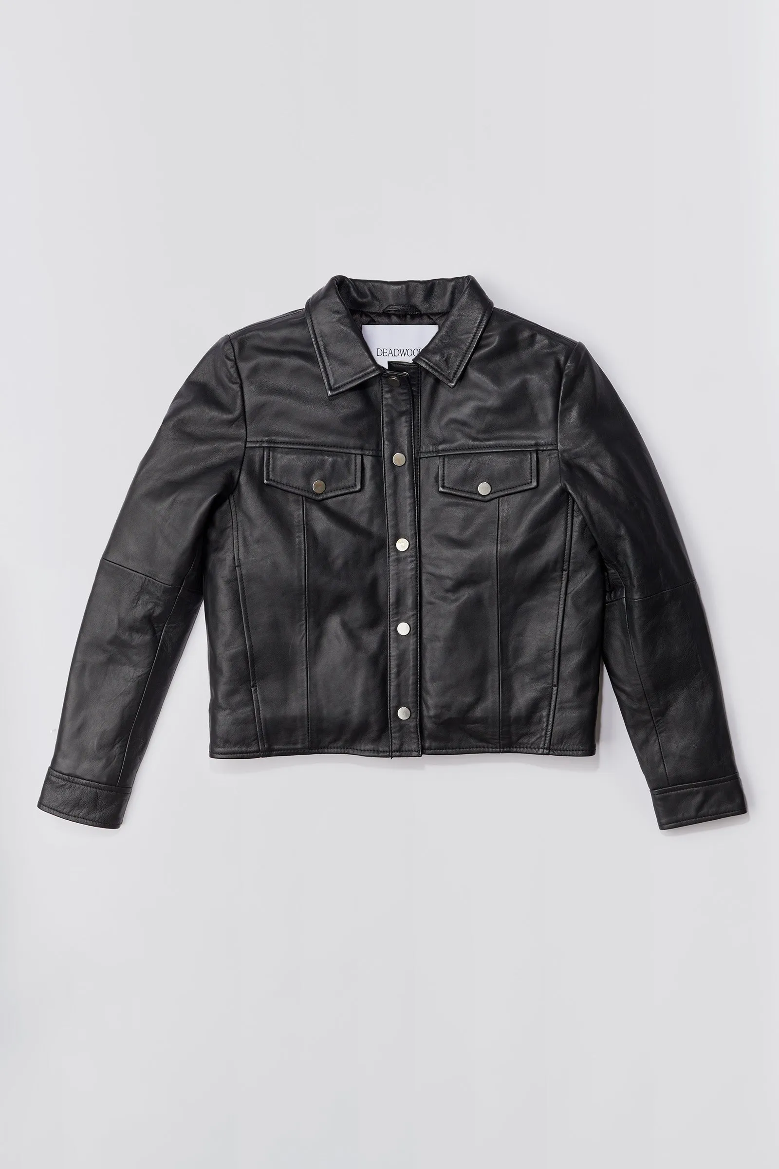 Frankie Black Leather Jacket sold by Deadwood Studios product image thumbnail 2