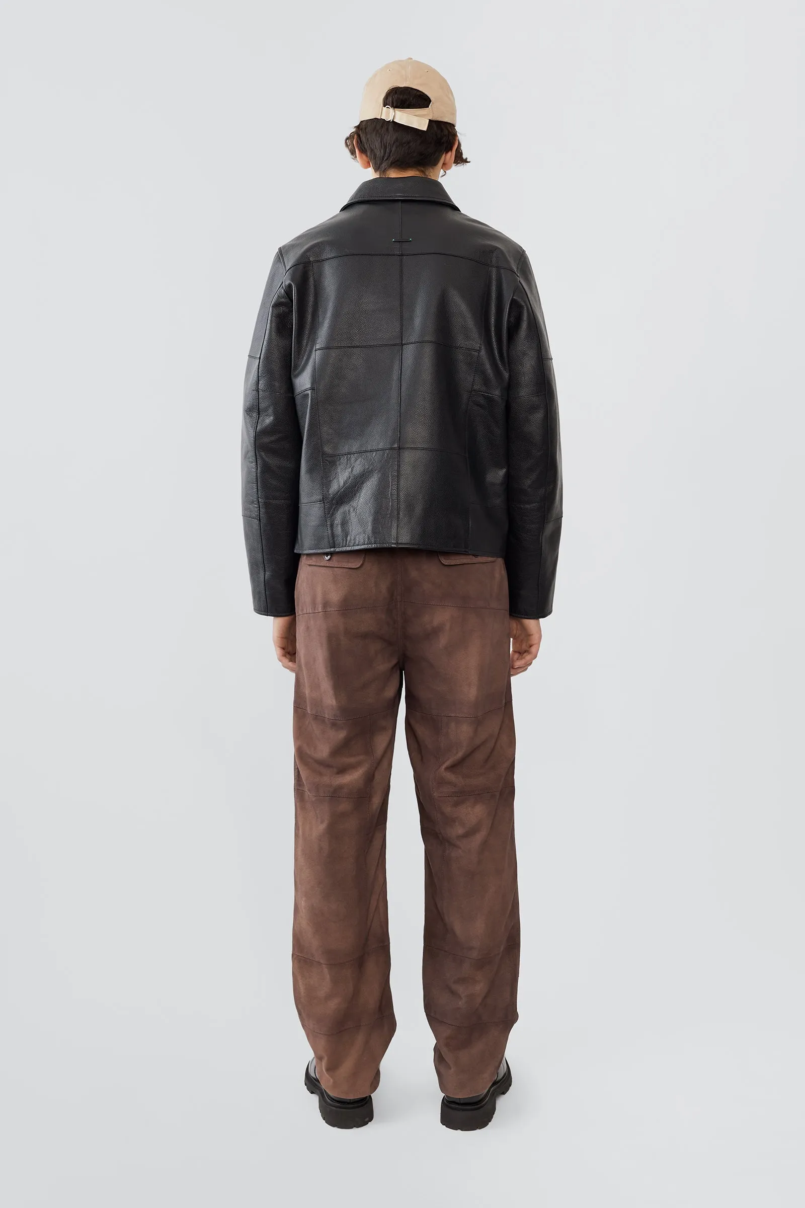 Bruno Black Leather Patch Jacket sold by Deadwood Studios product image thumbnail 3