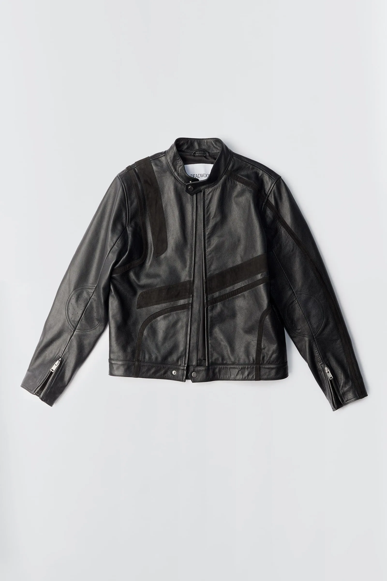 Hiro Black Leather Moto Jacket sold by Deadwood Studios product image thumbnail 4