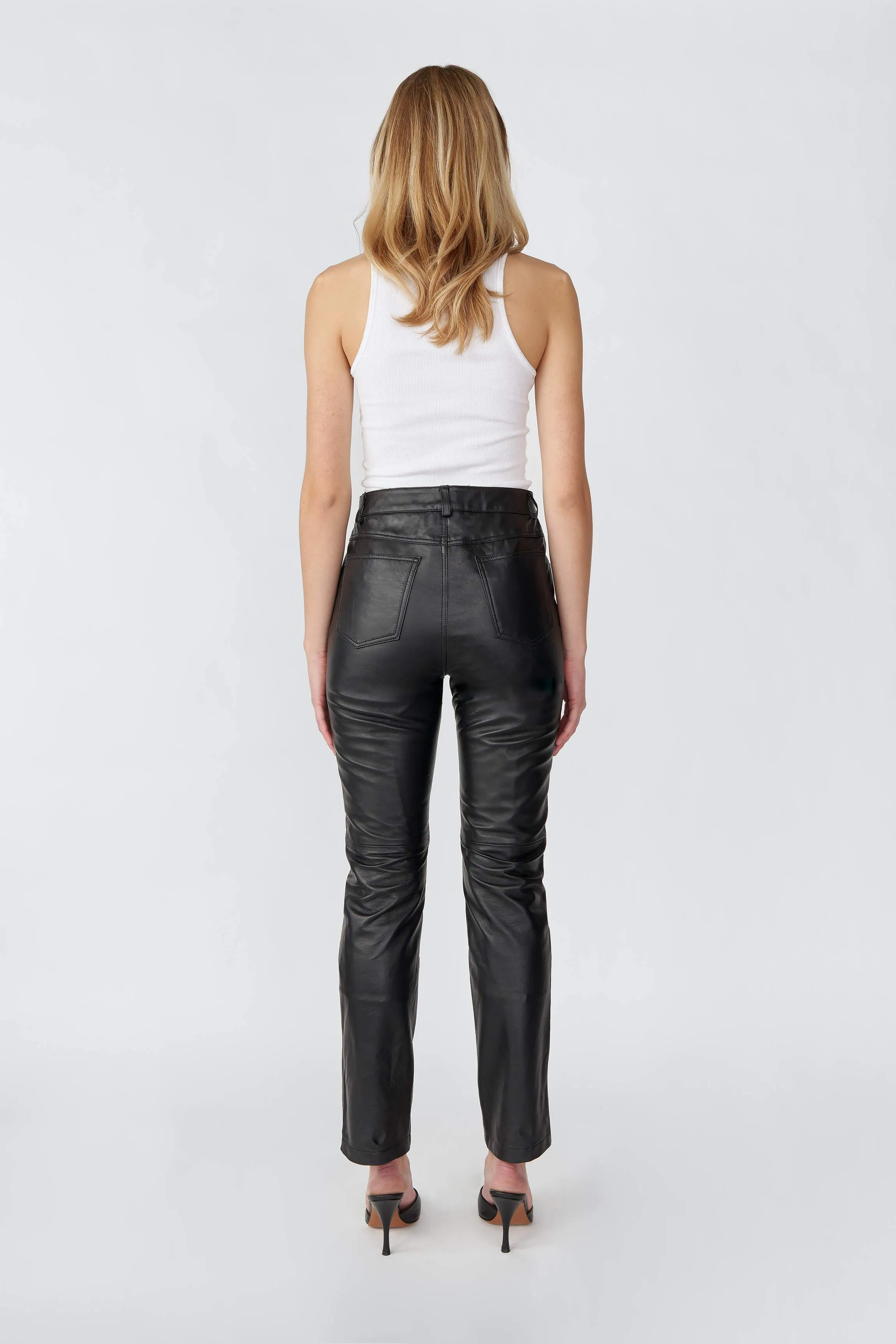 Phoenix Black Leather Pants sold by Deadwood Studios product image thumbnail 4