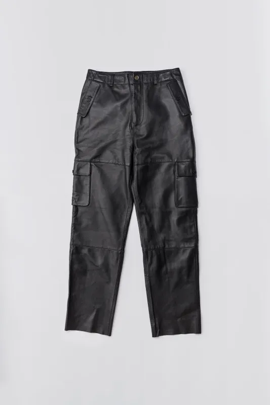 Convoy Black Leather Pants made by Deadwood Studios