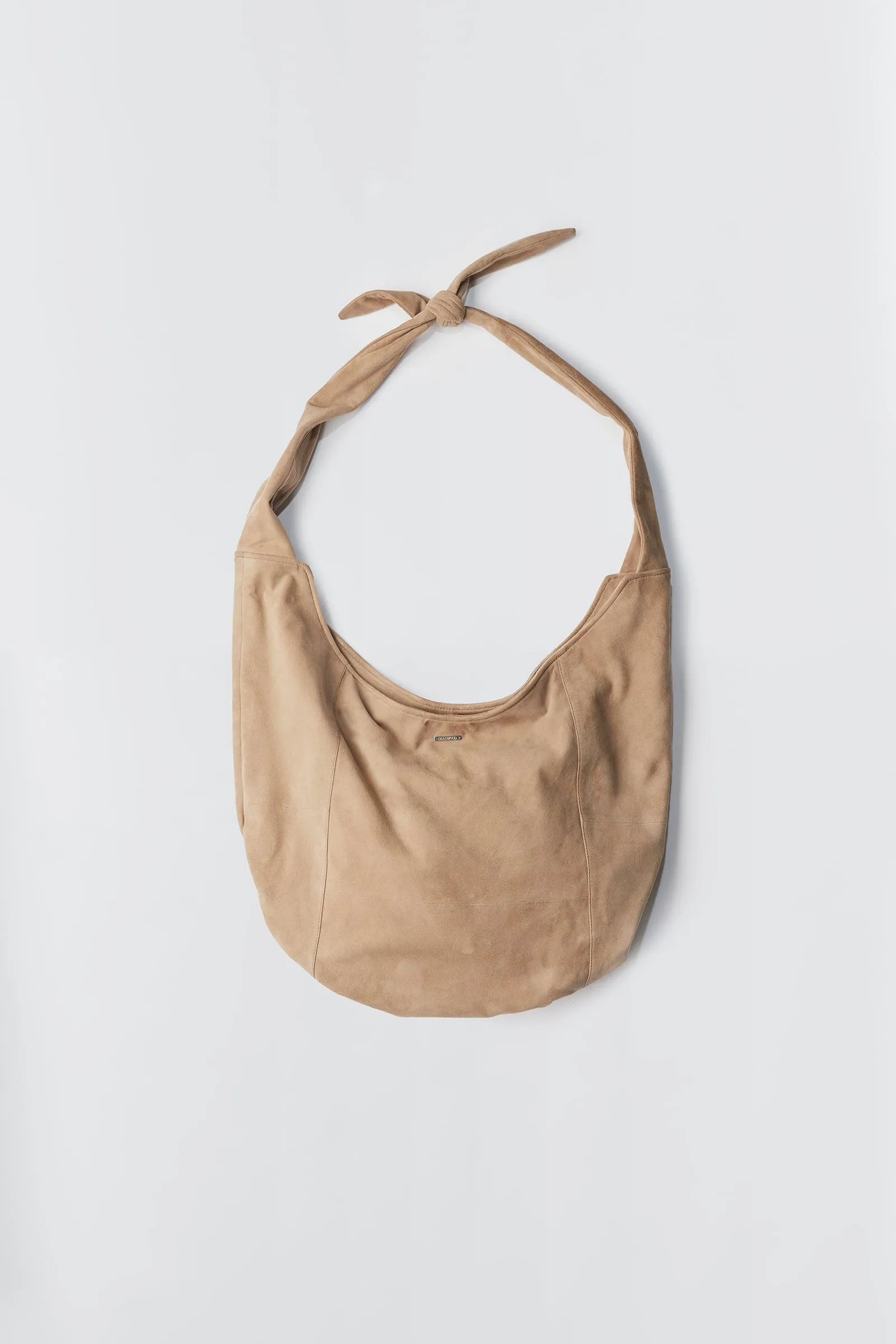 Boel Sand Beige Suede Bag sold by Deadwood Studios