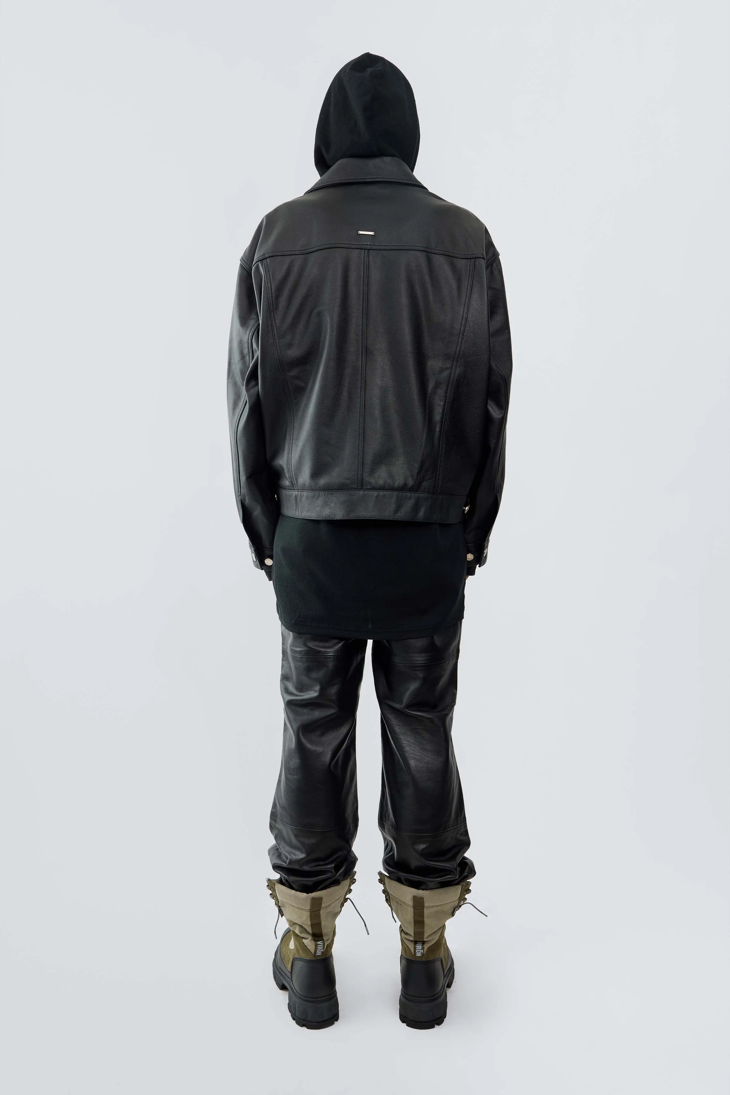 Oracle Black Leather Jacket sold by Deadwood Studios product image thumbnail 2