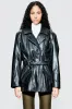 Ann Chunky Black Leather Jacket sold by Deadwood Studios