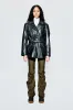 Ann Chunky Black Leather Jacket sold by Deadwood Studios