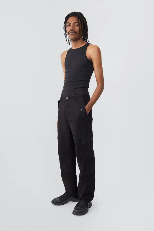 Convoy Black Suede Pants sold by Deadwood Studios