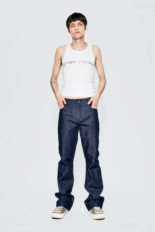 Porter Pants – Raw Indigo Denim sold by Deadwood Studios