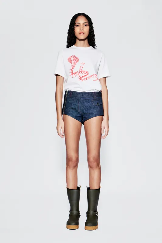 Hilda Shorts – Raw Indigo Denim sold by Deadwood Studios