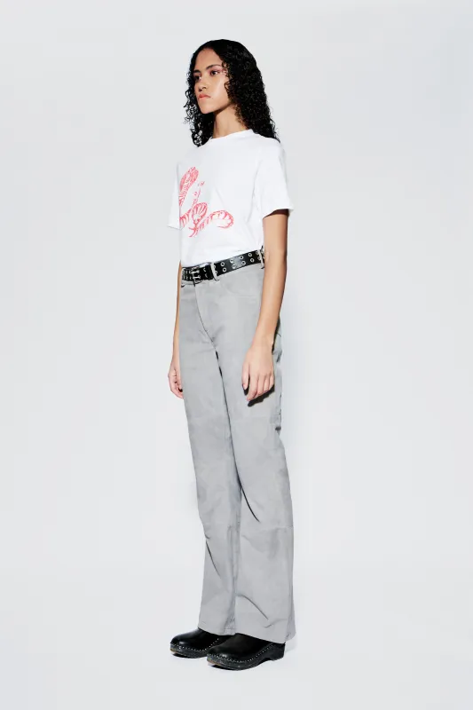 Porter Grey Suede Pants sold by Deadwood Studios