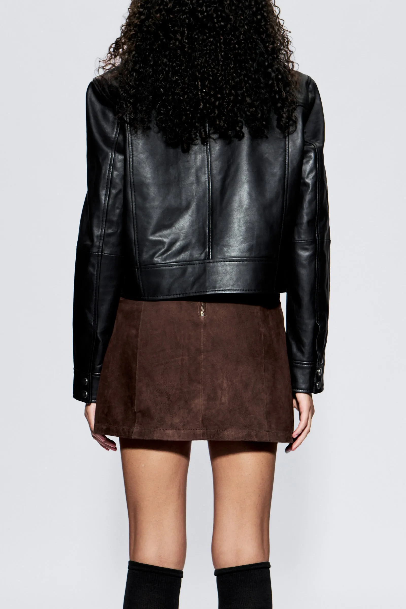 Lena Brown Suede Skirt sold by Deadwood Studios product image thumbnail 4