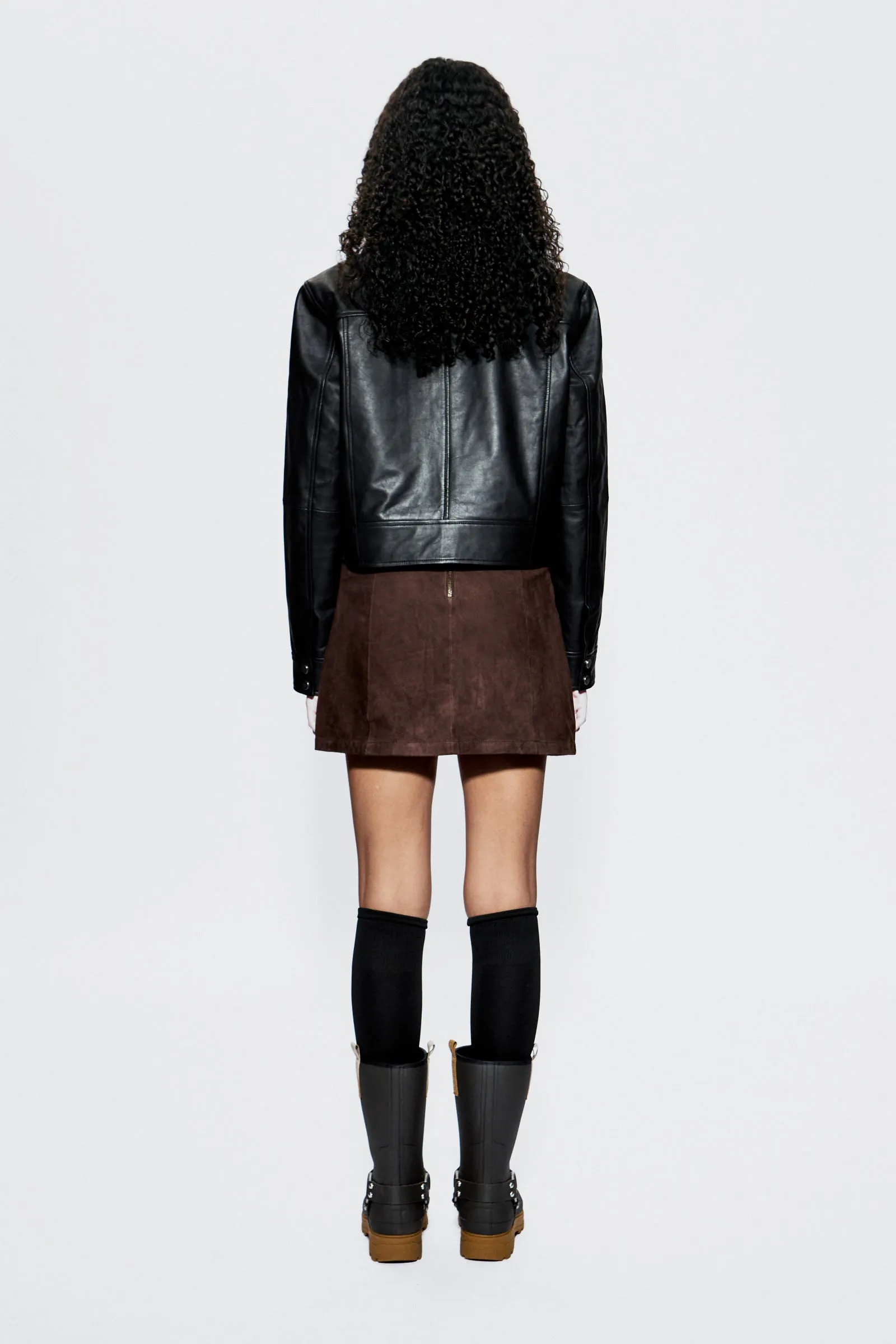Lena Brown Suede Skirt sold by Deadwood Studios product image thumbnail 3