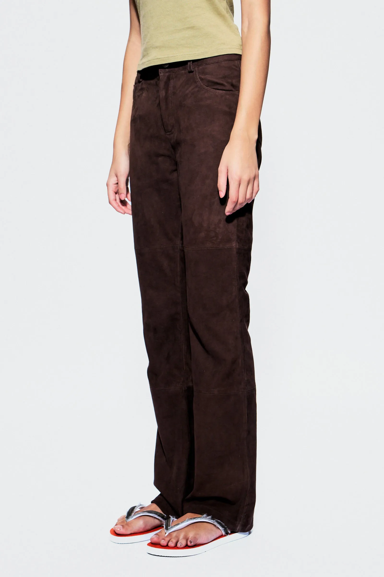 Porter Brown Suede Pants sold by Deadwood Studios product image thumbnail 3