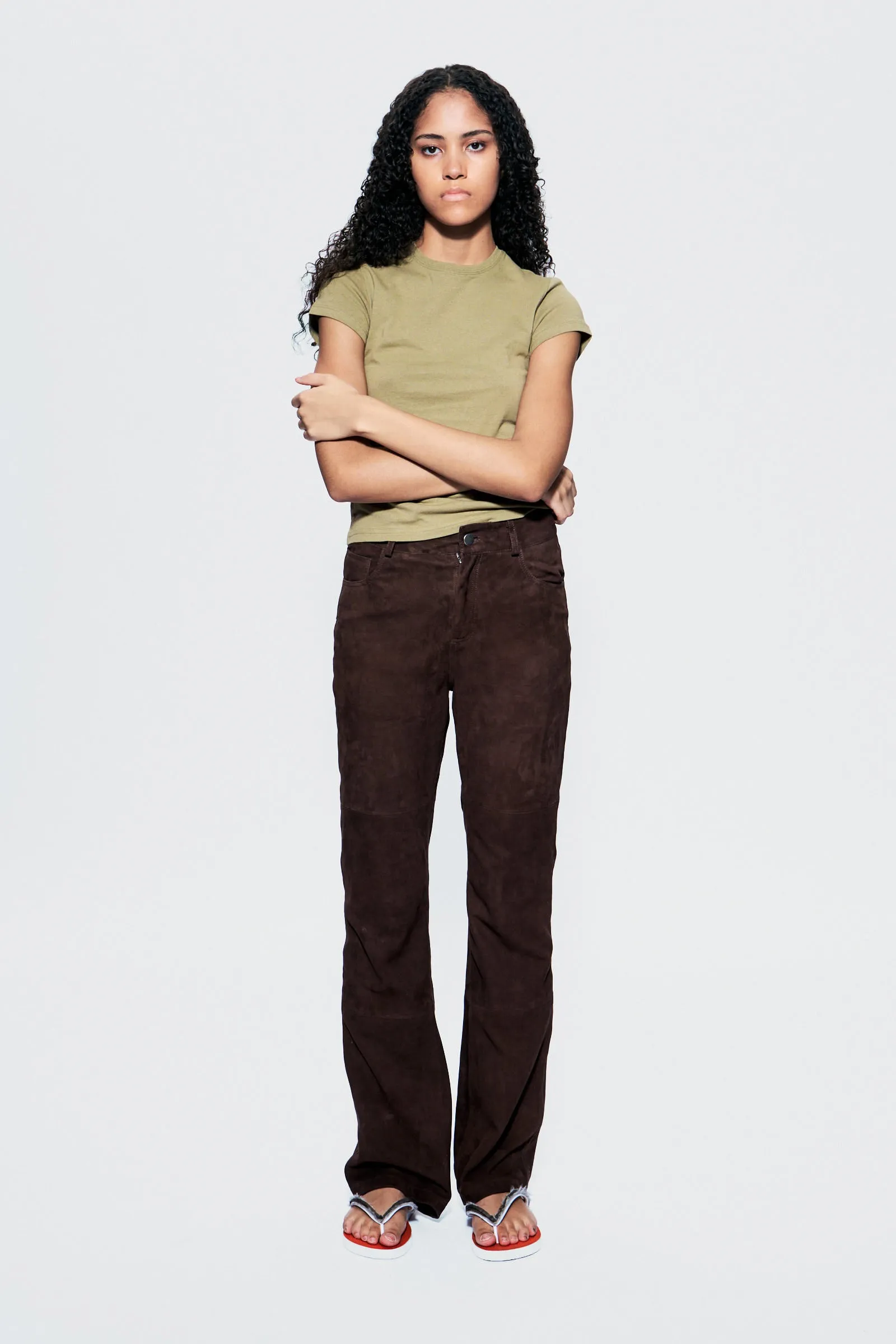 Porter Brown Suede Pants sold by Deadwood Studios product image thumbnail 5