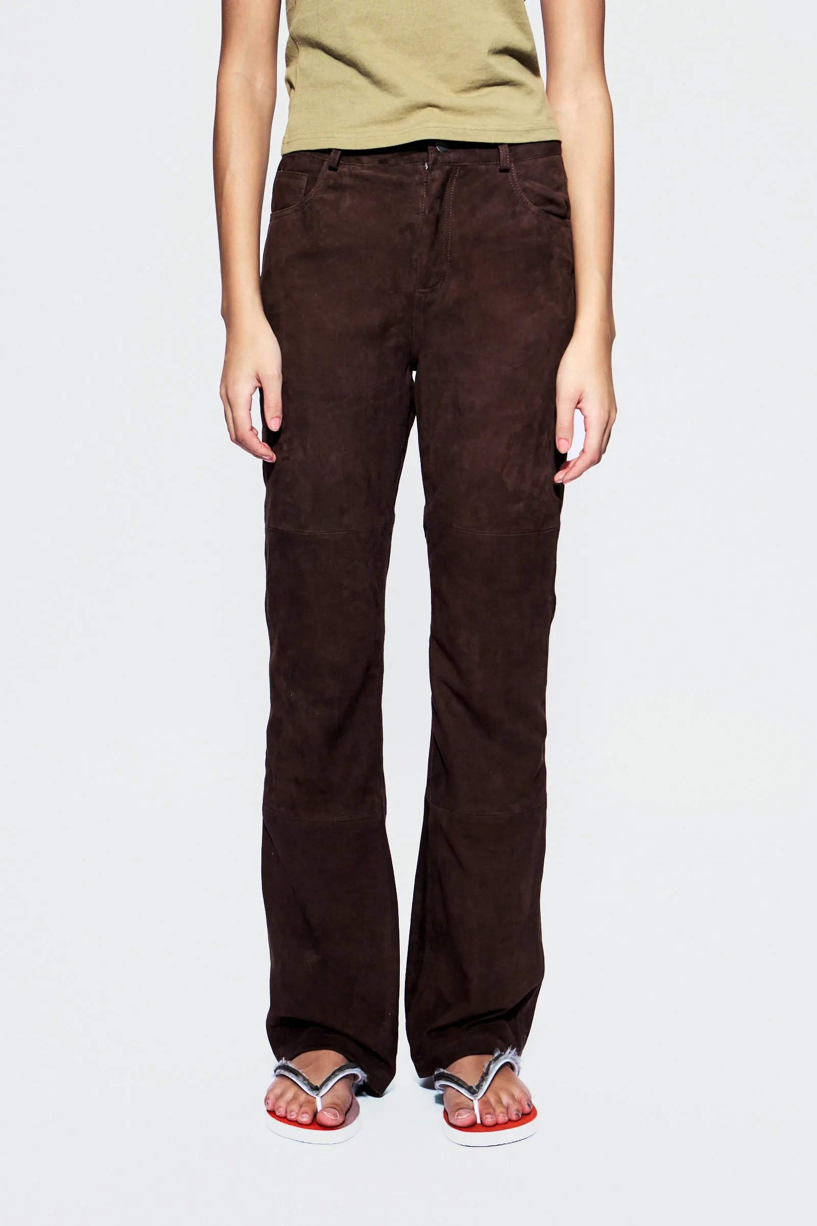 Porter Brown Suede Pants sold by Deadwood Studios product image thumbnail 2