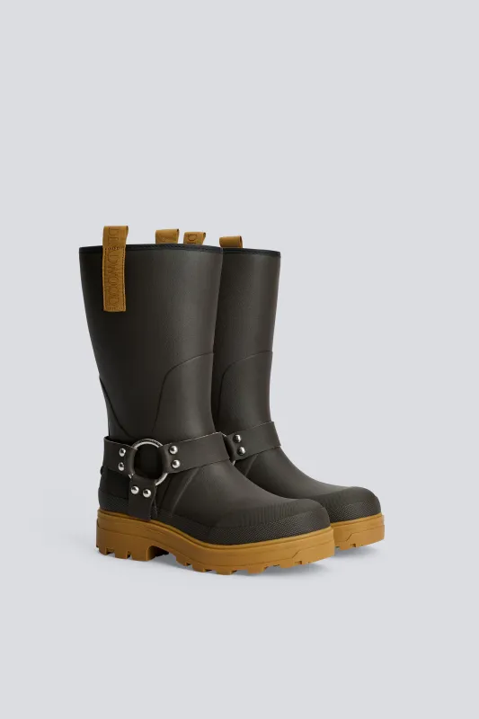 Deadwood x Tretorn Brown Rubber Boot sold by Deadwood Studios
