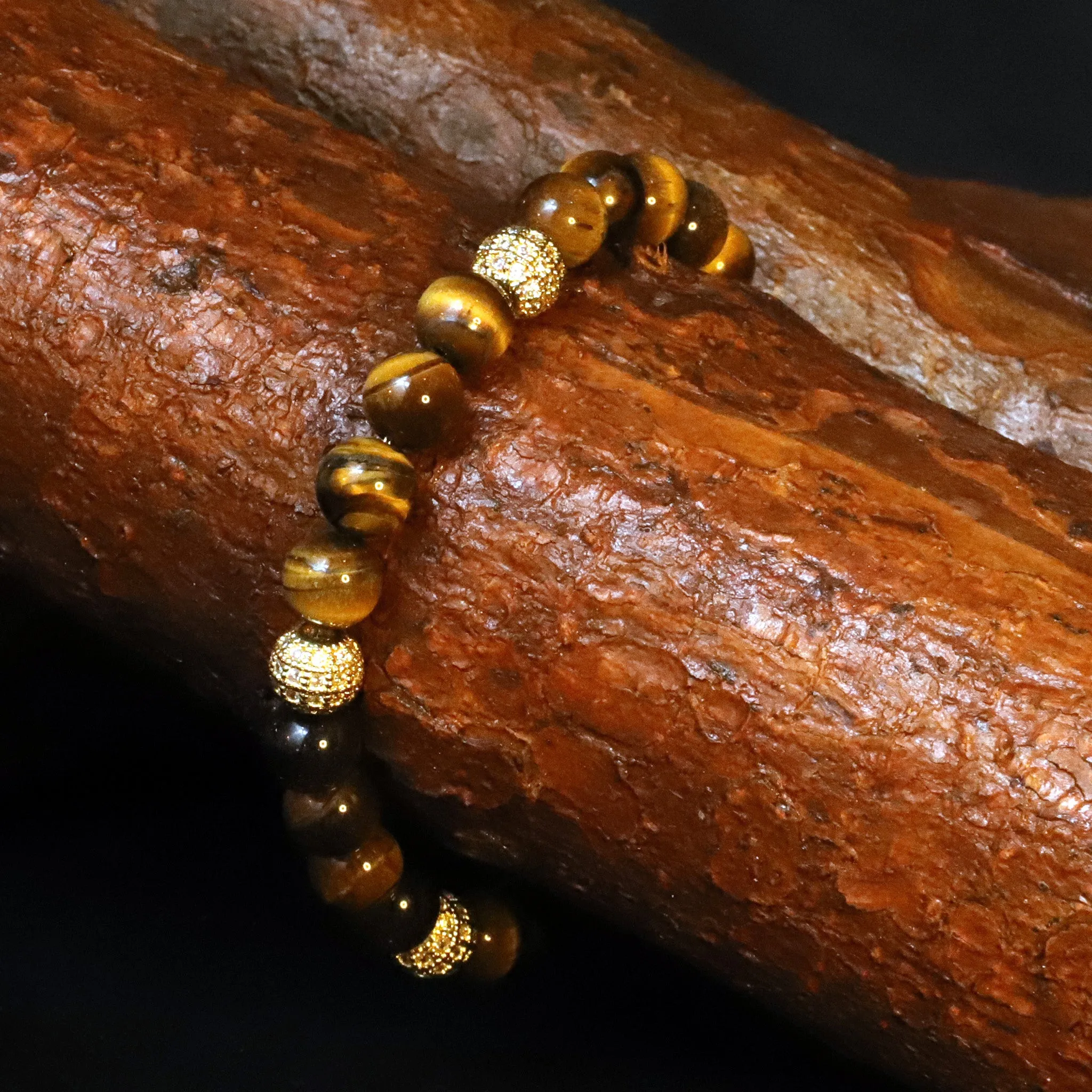 Pulsera Cassio · Pulsera de acero inoxidable y cobre con cuentas sold by Barlovento de Biar