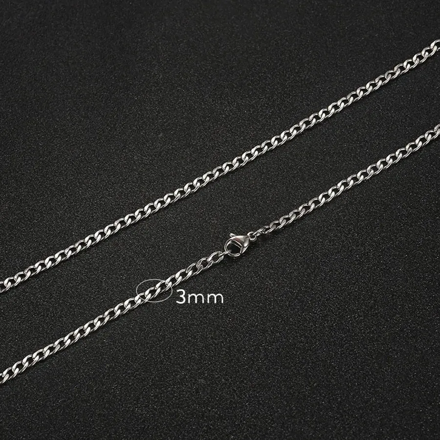 Collar Cenit · Collar cadena plateada de acero inoxidable sold by Barlovento de Biar product image thumbnail 3