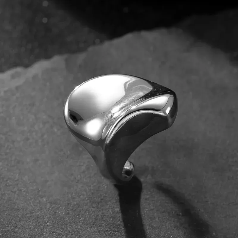 Anillo Kreis · Anillo abiero concavo de Acero Inoxidable sold by Barlovento de Biar
