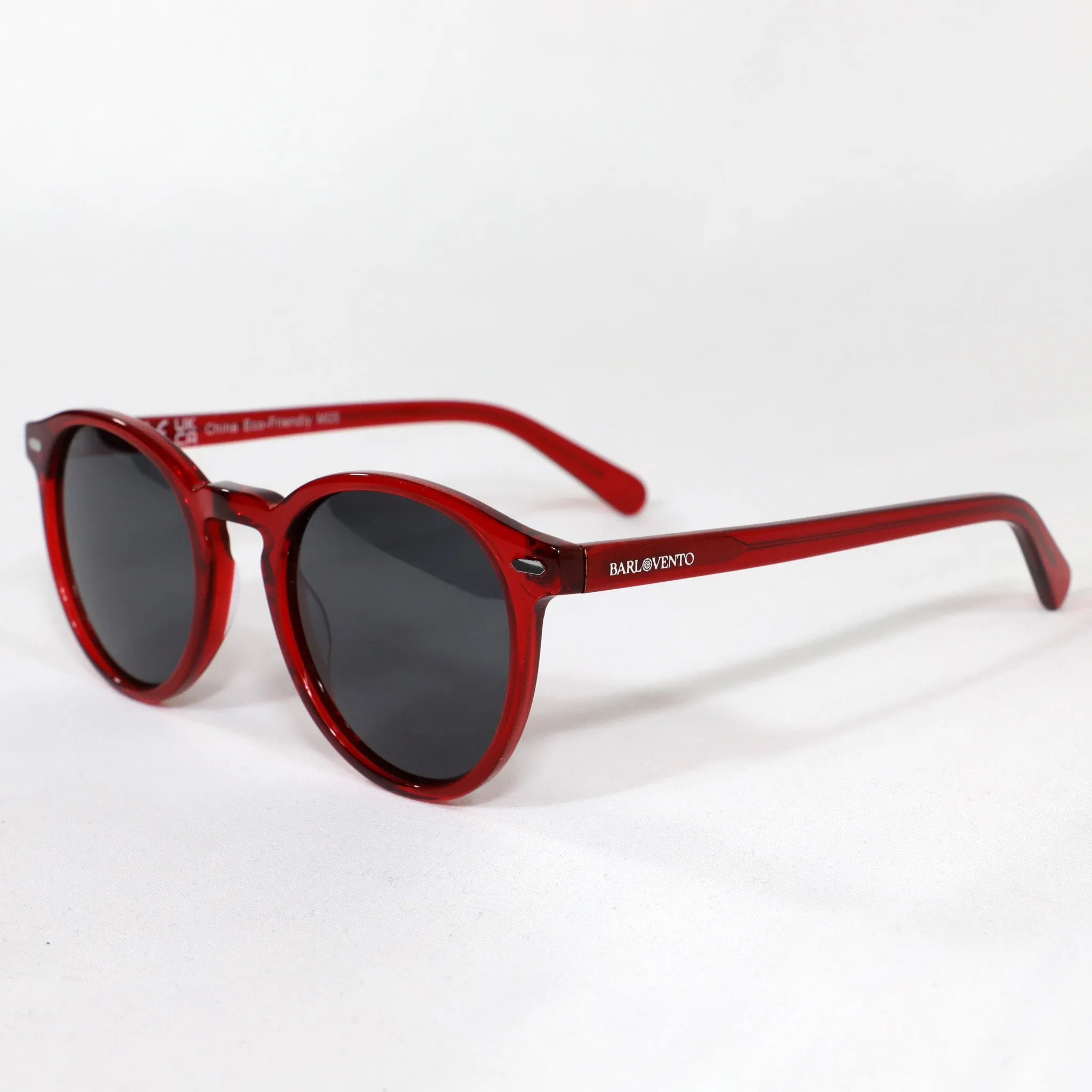 Saladeta · gafas de sol redondas de cristal rojo sold by Barlovento de Biar