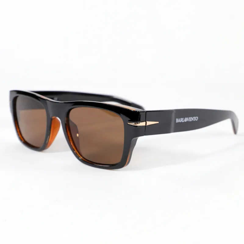 Mónsul · gafas de sol negras retro premium con lentes marrones sold by Barlovento de Biar