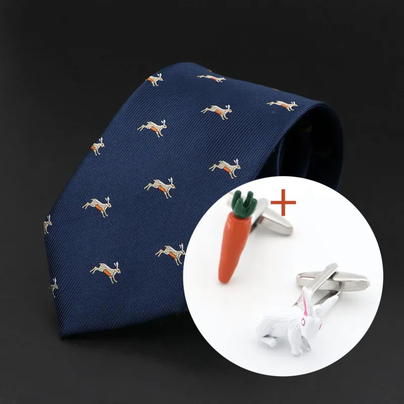 Set de regalo de corbata y gemelos de conejo para cazadores sold by Barlovento de Biar