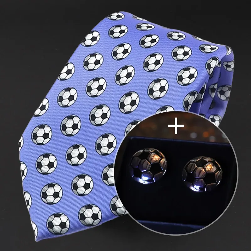 Conjunto de regalo de corbata y gemelos para futbolistas sold by Barlovento de Biar