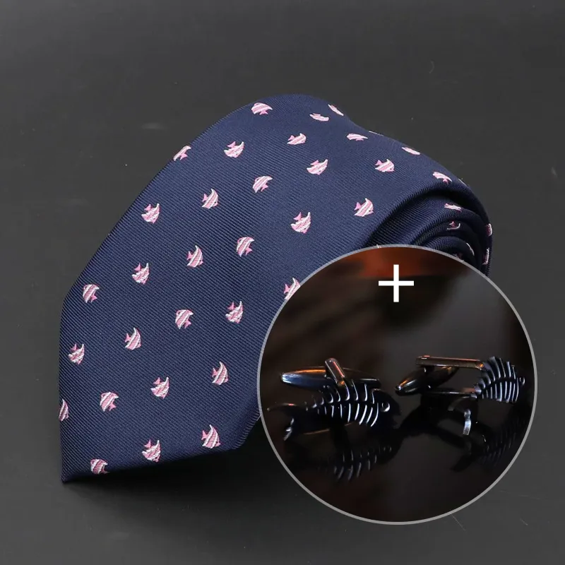 Conjunto de regalo de corbata y gemelos de pesca sold by Barlovento de Biar