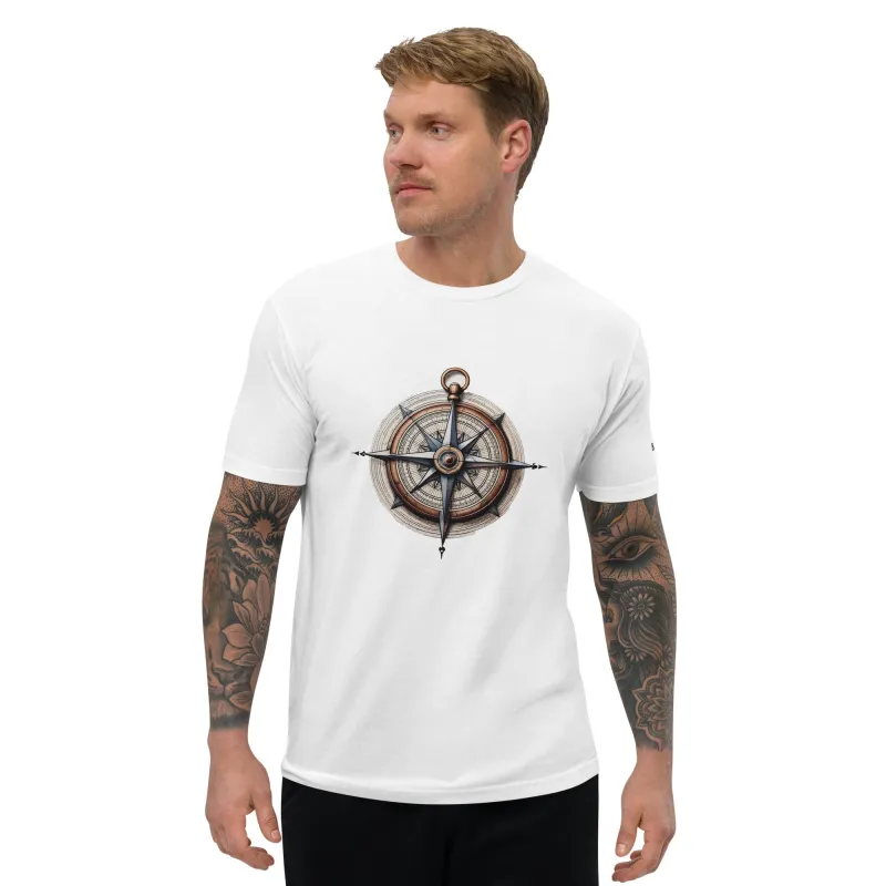 Camiseta muscle Compass en color blanco sold by Barlovento de Biar
