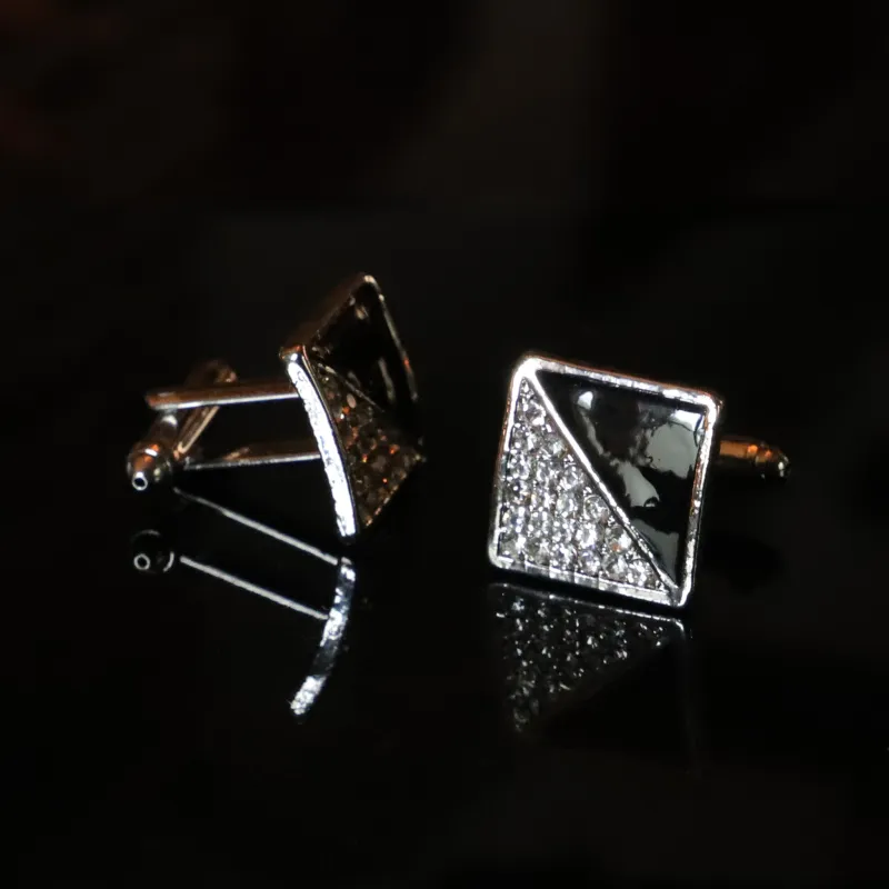 Rigel · gemelos cuadrados negros con diamantes simulados sold by Barlovento de Biar