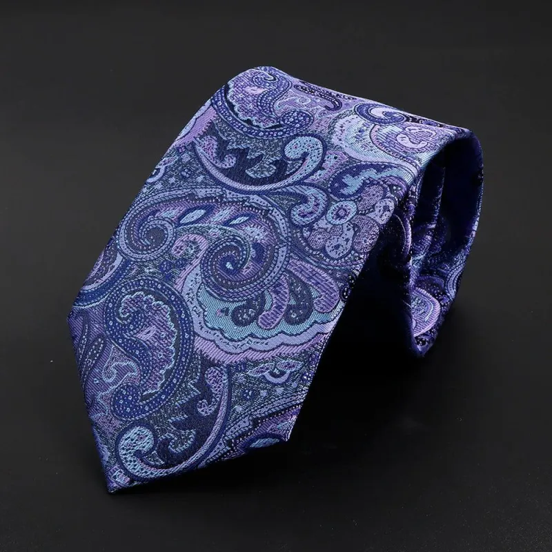 Pontoise · corbata con estampado paisley azul sold by Barlovento de Biar