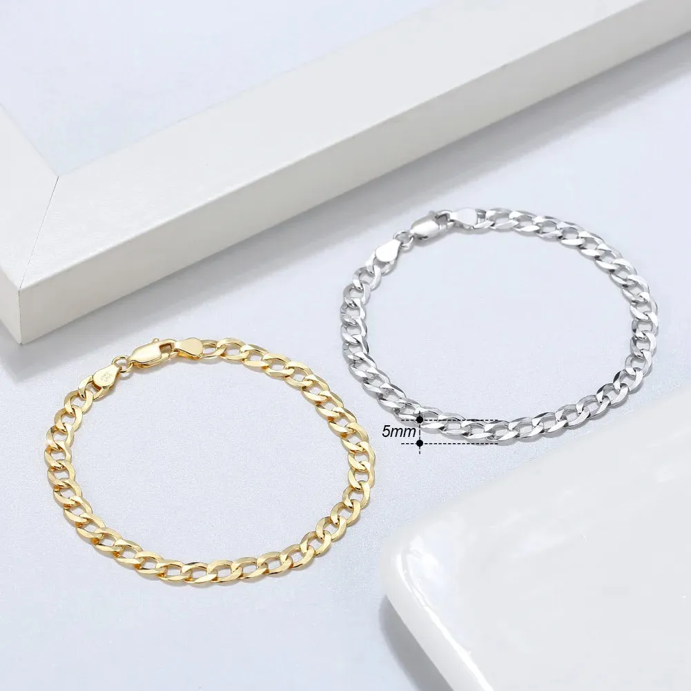 Pulsera Tucana · Cadena de eslabones cubanos de plata de ley 925 bañada en platino sold by Barlovento de Biar product image thumbnail 4