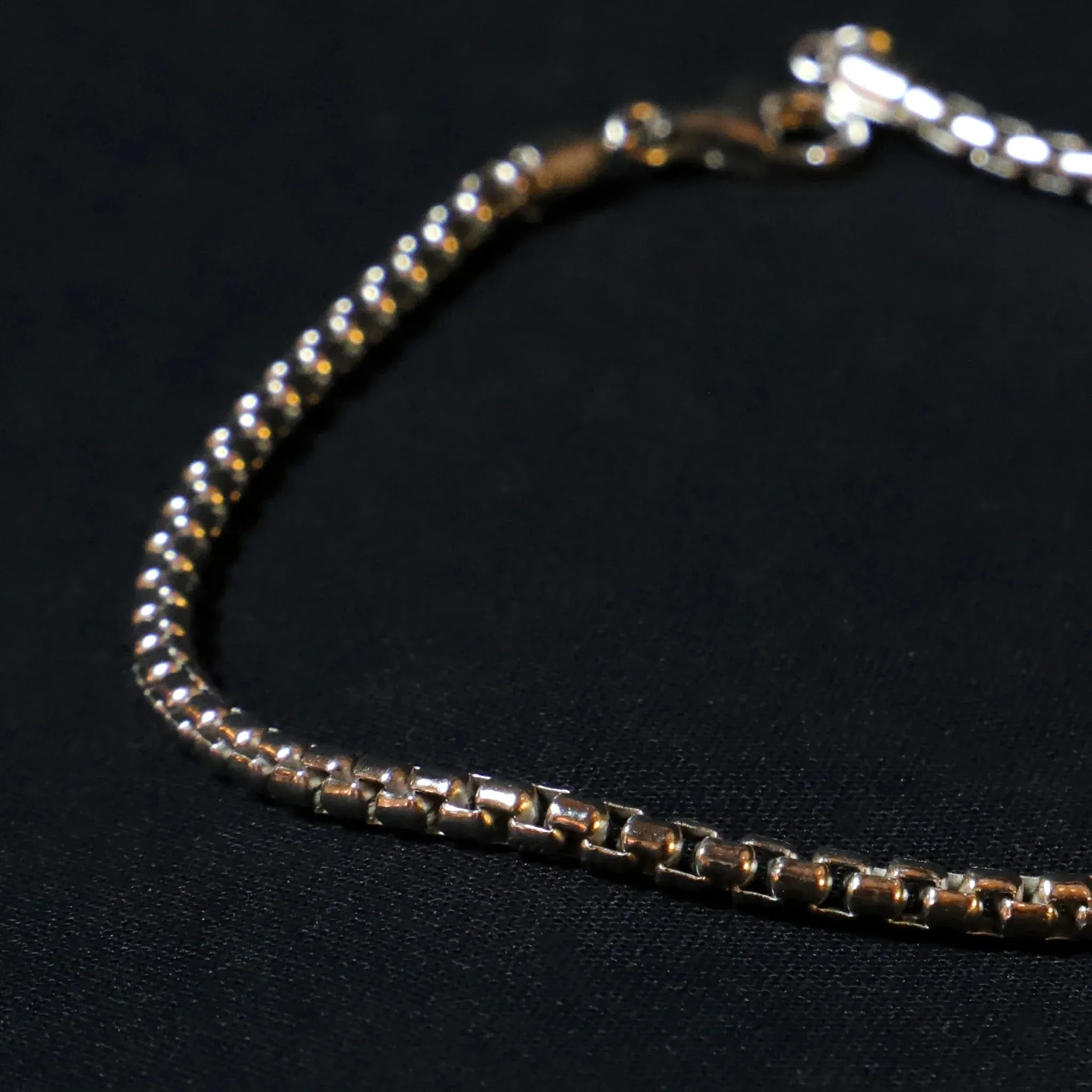 Pulsera Tanke Platino · Pulsera de cadena de plata de ley 925 bañada en platino sold by Barlovento de Biar product image thumbnail 5