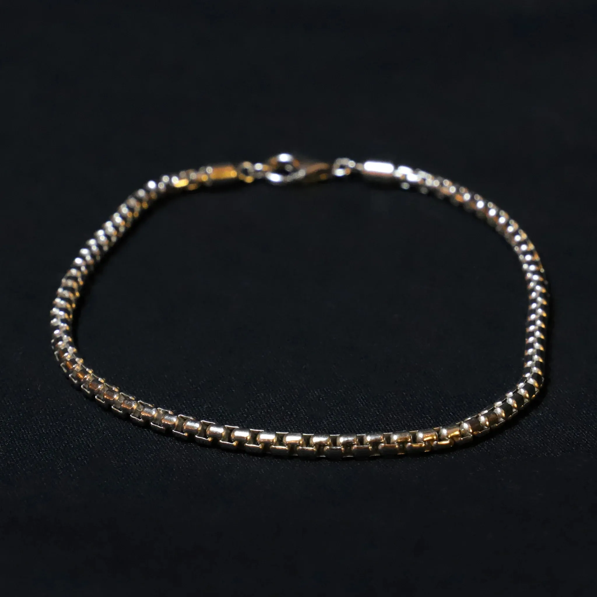 Pulsera Tanke Platino · Pulsera de cadena de plata de ley 925 bañada en platino sold by Barlovento de Biar