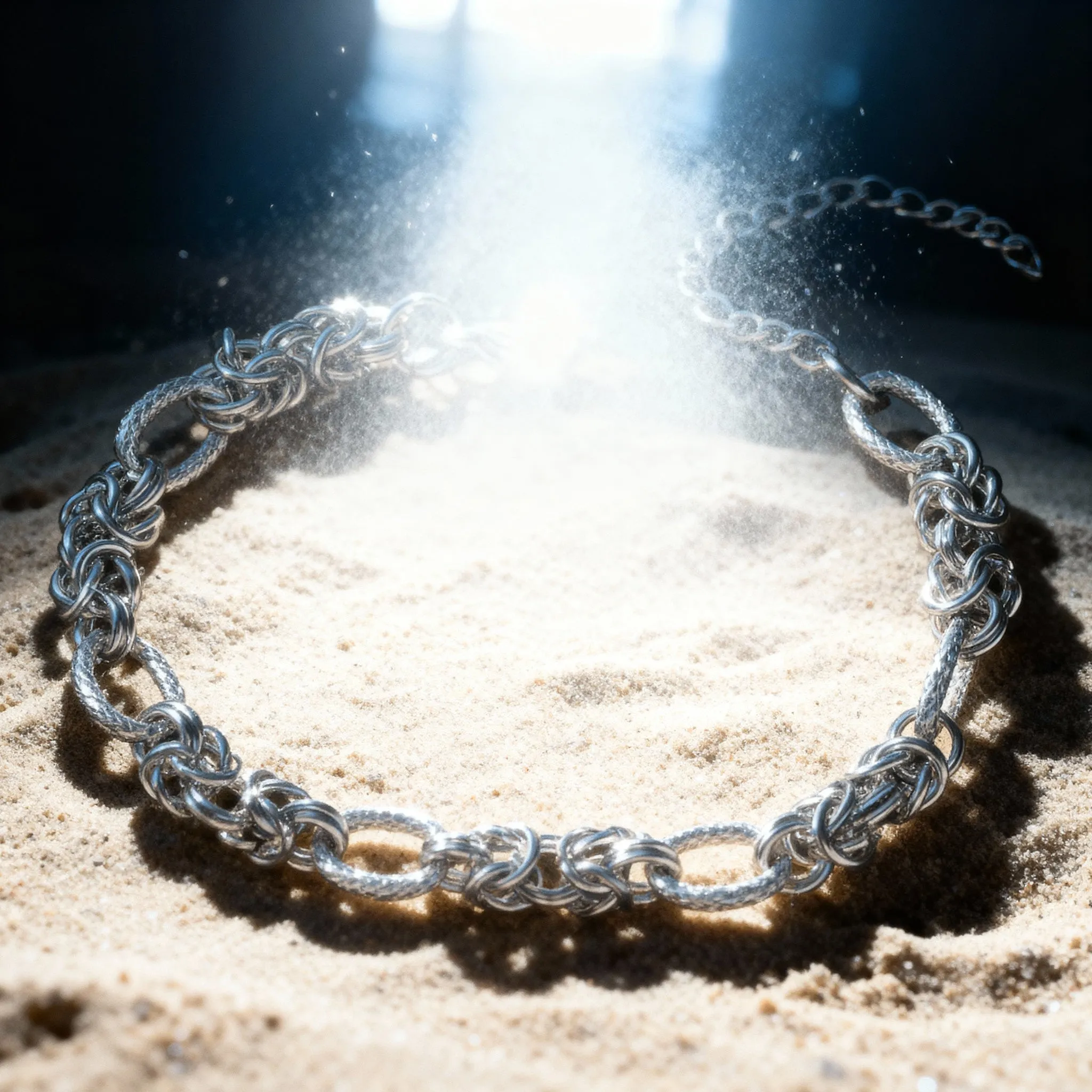 Pulsera Ofiuco · Pulsera de titanio expandible con patrón geométrico sold by Barlovento de Biar product image thumbnail 5